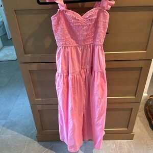 Abercrombie & Fitch Smocked Sundress in a beautiful pink